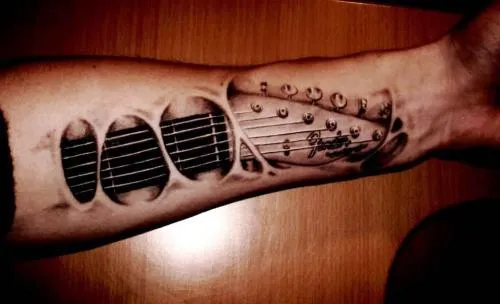 TATUAJE DE GUITARRA FENDER EN ANTEBRAZO : TATUAJE ORIGINAL: Fotos ...