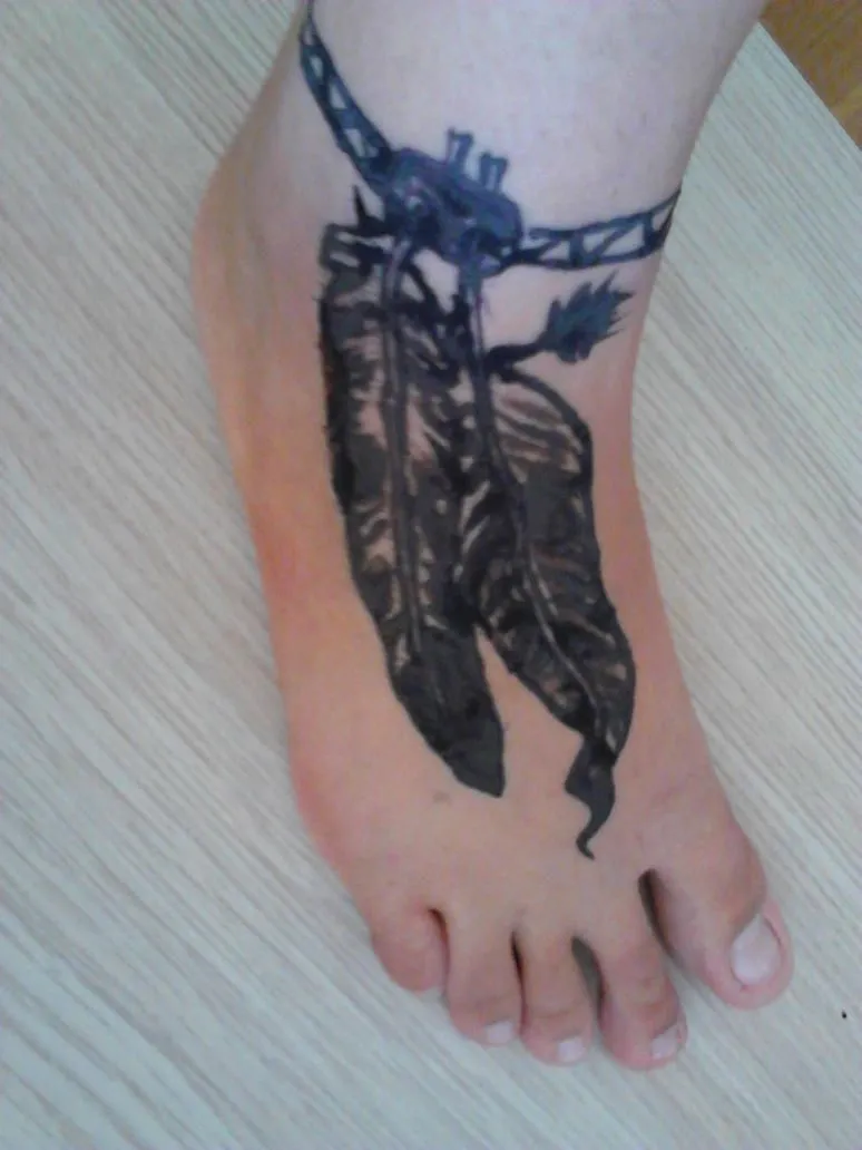 Tatuaje henna plumas by Grekik on DeviantArt