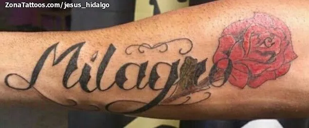 Tatuaje de jesus_hidalgo - Milagros Nombres Letras