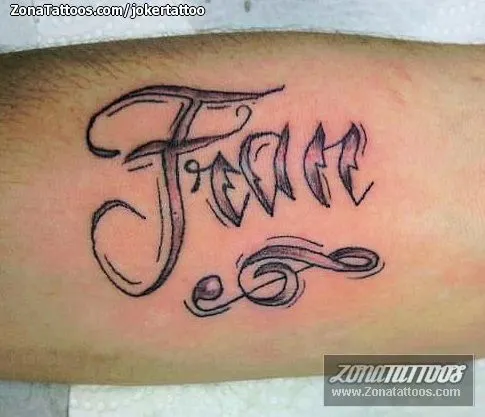 Tatuaje de jokertattoo - Francisco Nombres Letras Tatuaje de jokertattoo - Francisco Nombres Letras