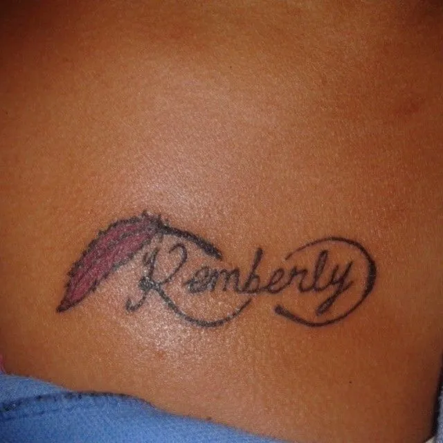 Tatuaje de letras con infinito. #tattooletter #tattooinfinity ...