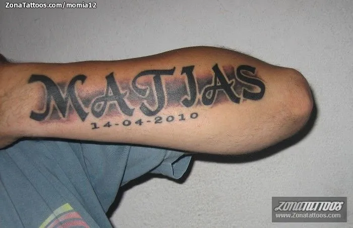 Tatuaje de momia12 - Matías Nombres Letras