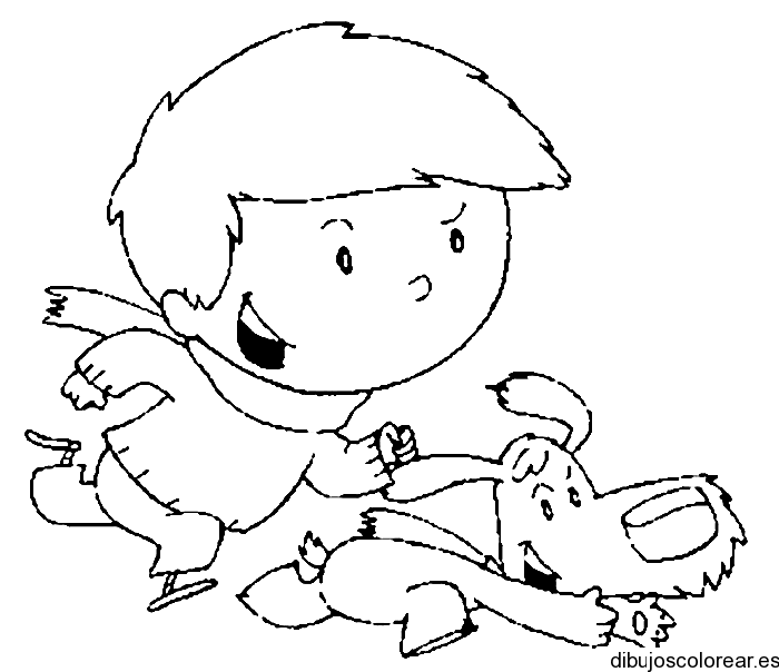 Dibujos para colorear niño andando - Imagui