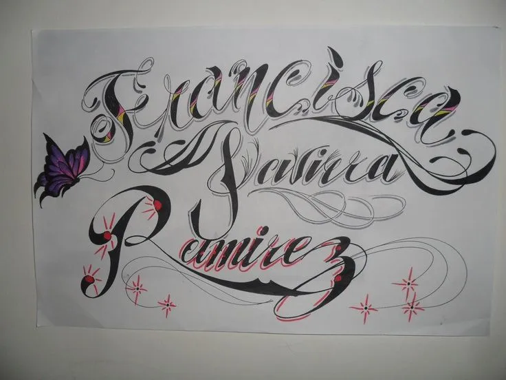 Tatuaje Nombres Tattoo Texto Y Letra Id 8651 Picture | francisca ...