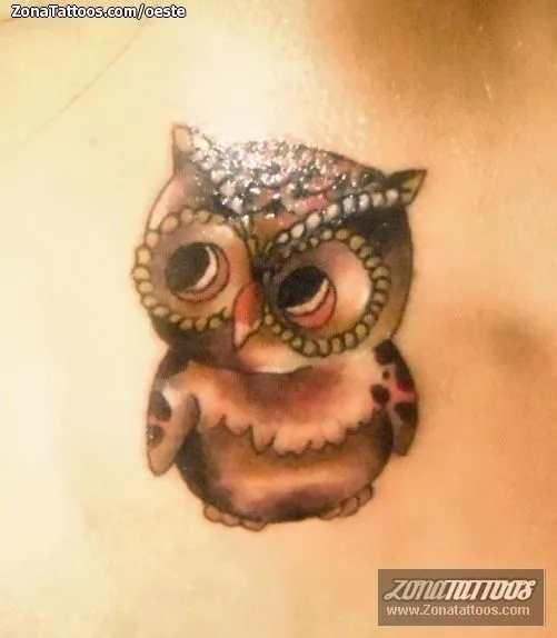 Tatuaje de oeste - Animales Aves Búhos