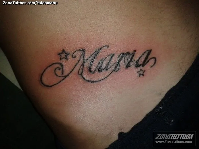 Tatuaje de tatoomanu - Nombres Letras María Tatuaje de tatoomanu - Nombres Letras María