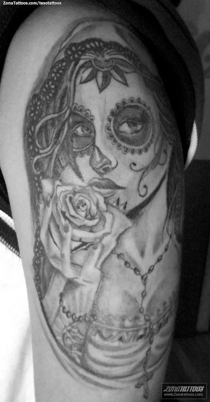 Tatuaje de tesotattoos - Catrinas