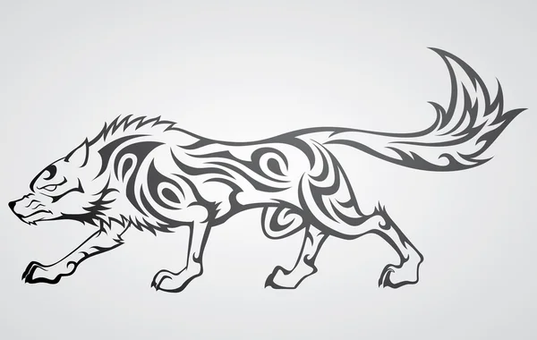 Tatuaje tribal del lobo — Vector stock © kuzzie #2451837 Tatuaje tribal del lobo — Vector stock © kuzzie #2451837