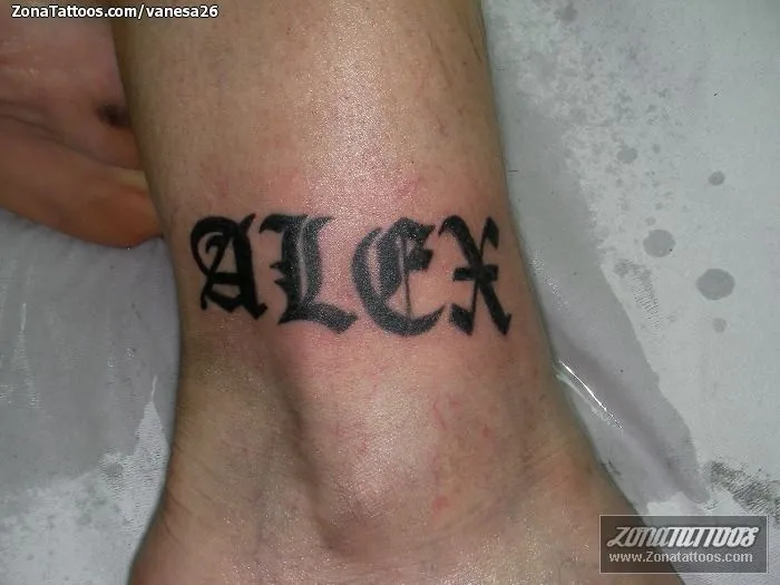 Tatuaje de vanesa26 - Nombres Letras Alex