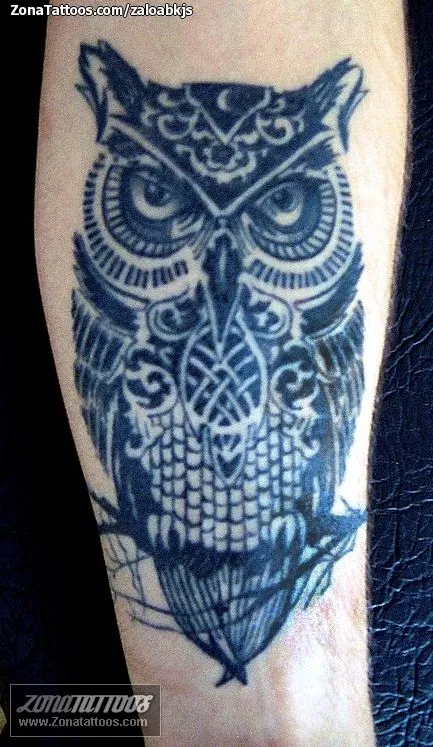 Tatuaje y diseños de búhos