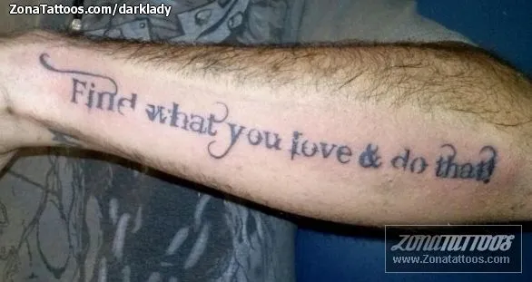 Tatuaje de DarkLady - Letras Antebrazo Frases Tatuaje de DarkLady - Letras Antebrazo Frases