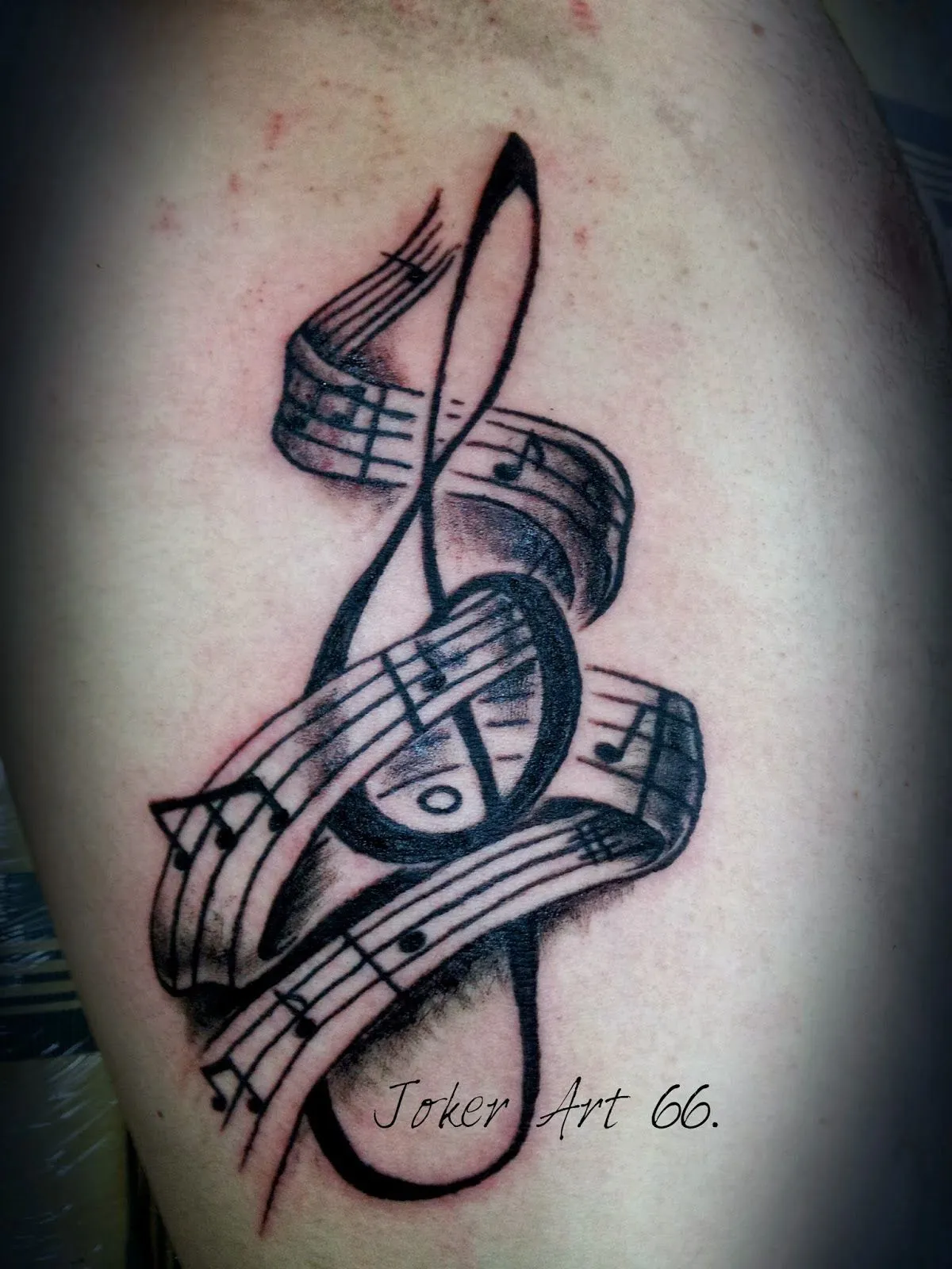 TATUAJES Y BOCETOS JOKERART66: Tatuaje Clave de Sol