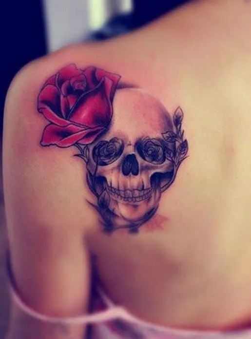 TATUAJES DE CALAVERAS PARA MUJERES - TATUAJES PARA MUJERES