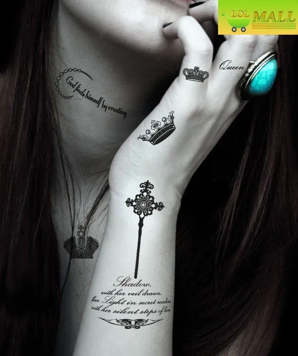 Venta al por mayor tatuajes corona-Compre tatuajes corona lotes ...