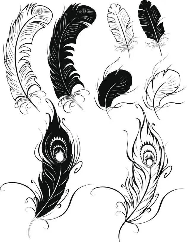 tatuajes-de-plumas-indias-7.jpg | Art | Pinterest