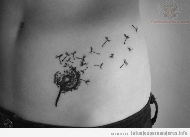 Tatuajes de dientes de león en la cadera | Tatuajes para mujeres ... Tatuajes de dientes de león en la cadera | Tatuajes para mujeres ...