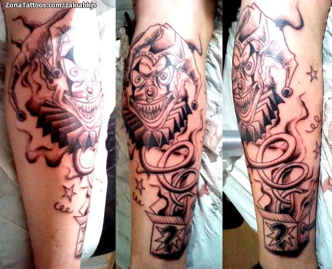 Pin Payasos Arlequines Tattoos Pelautscom on Pinterest