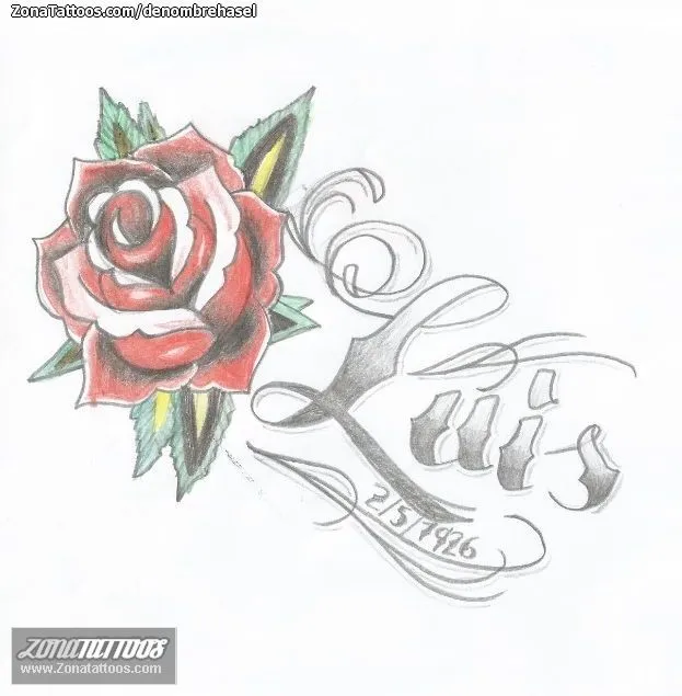 Tatuajes y diseños del nombre Luis - ZonaTattoos