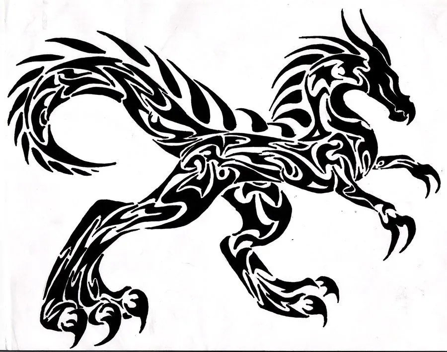 Tatuajes de dragones con estilo tribal - Mil Recursos Tatuajes de dragones con estilo tribal - Mil Recursos