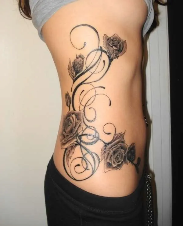 Tatuajes de Flores y Enredaderas | DISEÑOS DE TATUAJES Tatuajes de Flores y Enredaderas | DISEÑOS DE TATUAJES
