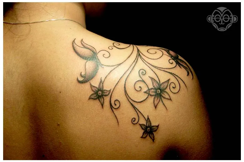 Tatuajes de Flores y Enredaderas | DISEÑOS DE TATUAJES Tatuajes de Flores y Enredaderas | DISEÑOS DE TATUAJES