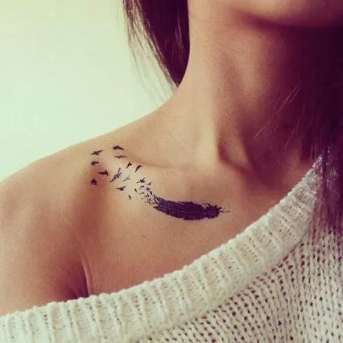 tatuajes de plumas | Tumblr