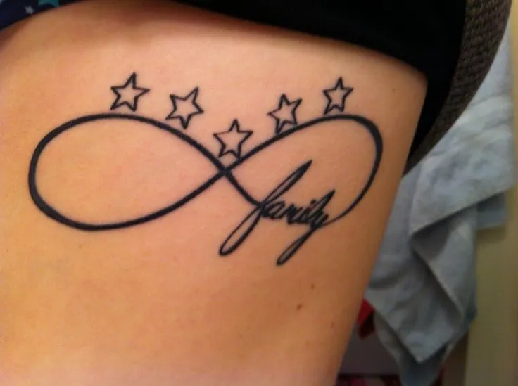 Tatuajes del infinito con estrellas - Imagui