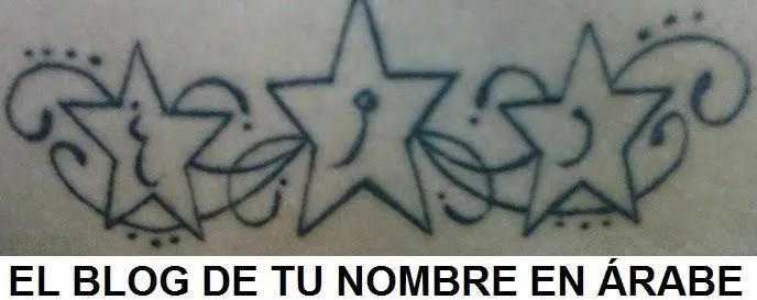 Tatuajes Letras Árabe - TU NOMBRE EN ÁRABE