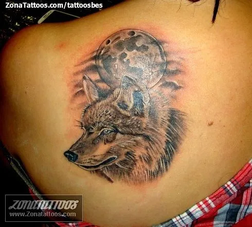 Tatuajes lobos y luna - Imagui