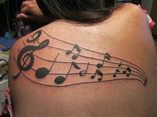 Snap DIVINO pentagrama con notas musicales en Tatuajes photos on ... Snap DIVINO pentagrama con notas musicales en Tatuajes photos on ...