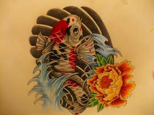 tatuajes pez koi negro - Buscar con Google | Proyectos que debo ...