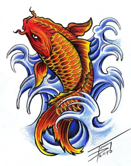 Tatuaje De Pez Koi | Tattos | Pinterest | Koi