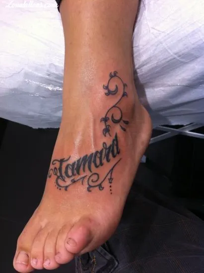 Tatuaje de zopy - Nombres Empeine Pie