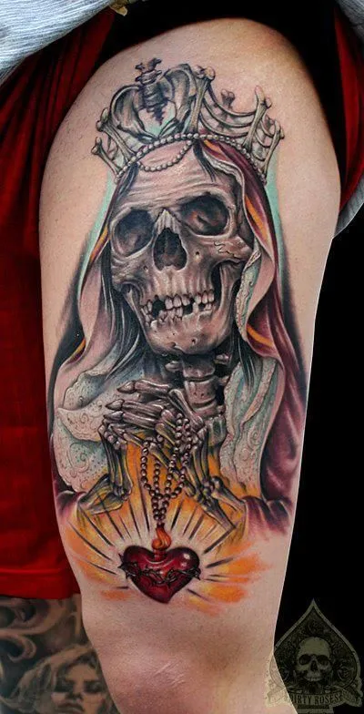 Tatuajes de la santa muerte significado y su historia | Belagoria ...