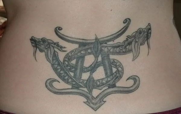 Tatuajes signo Géminis y Dragón | DISEÑOS DE TATUAJES Tatuajes signo Géminis y Dragón | DISEÑOS DE TATUAJES