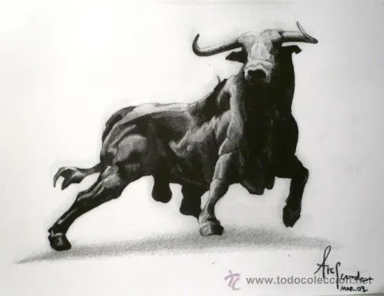 tauromaquia: grabado de dibujo a lapiz tema tau | 25054971 | Toros ...