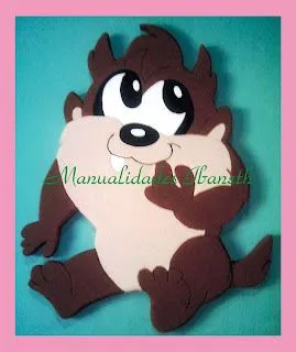 Taz Bebe Elaborado en Anime, por Ana Paez.