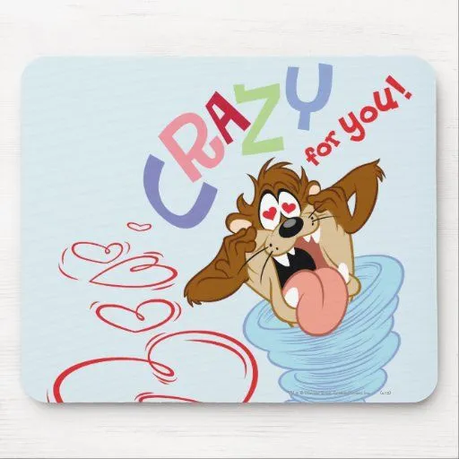 Taz loco para usted! Alfombrillas De Ratón de Zazzle.