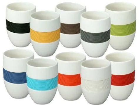 Tazas sin asas para el café