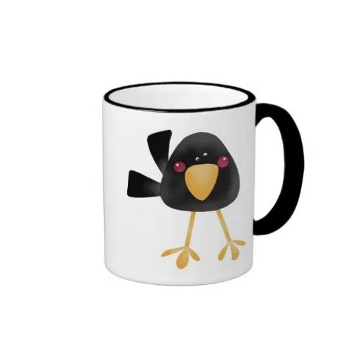 Taza/taza negras lindas del cuervo del bebé de Zazzle. Taza/taza negras lindas del cuervo del bebé de Zazzle.