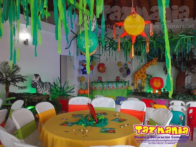 Decoración mesas safari - Imagui