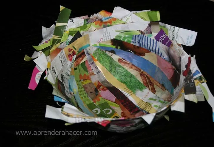 Tazon con papel reciclado | Manualidades Aprender a Hacer para niños Tazon con papel reciclado | Manualidades Aprender a Hacer para niños