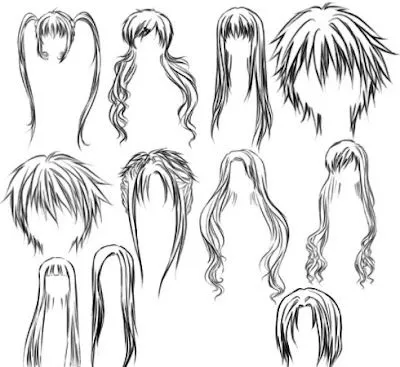 Tdesignx Material para Diseño: Anime Hair Brushes (Photoshop) Tdesignx Material para Diseño: Anime Hair Brushes (Photoshop)