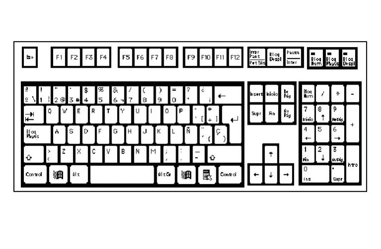 Teclado para Colorear | PDF