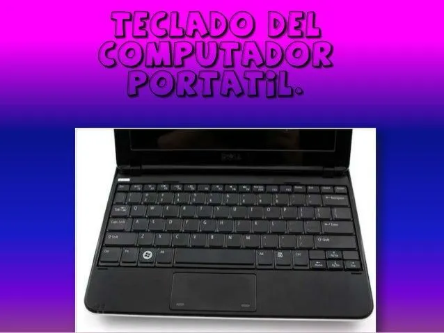 Teclado del computador portatil