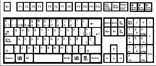 Teclado de computador para imprimir - Imagui