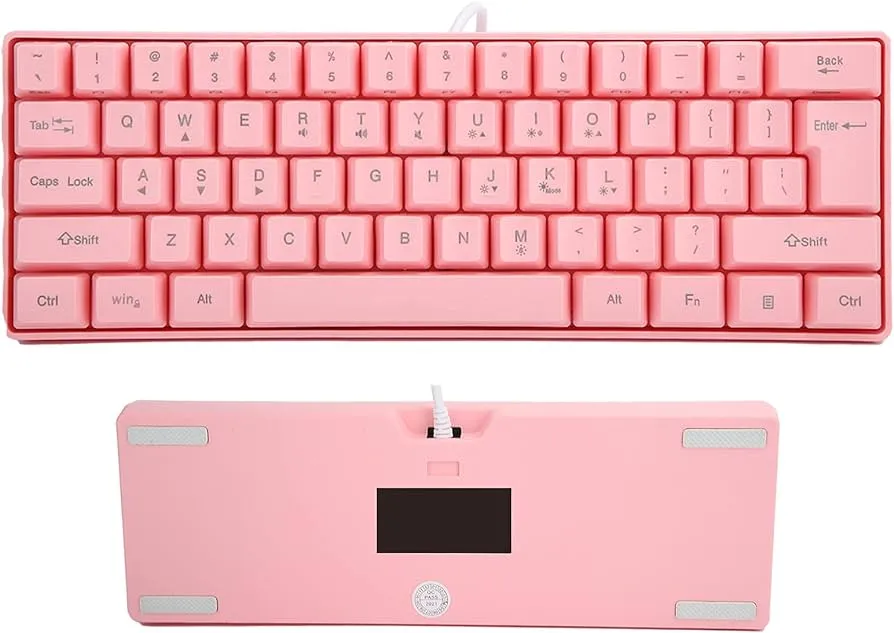 Teclado Rosa, Teclado Mecánico para Juegos Todo Rosa Retroiluminado RGB con 61 Teclas, Teclado con Cable USB para Computadora PC : Amazon.com.mx: Electrónicos Teclado Rosa, Teclado Mecánico para Juegos Todo Rosa Retroiluminado RGB con 61 Teclas, Teclado con Cable USB para Computadora PC : Amazon.com.mx: Electrónicos