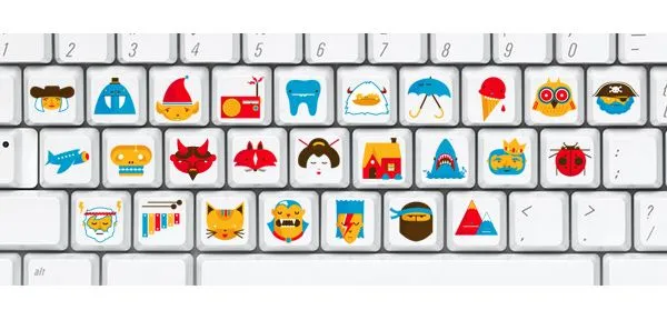 Teclado con dibujos en lugar de letras | Slice of Linux Teclado con dibujos en lugar de letras | Slice of Linux