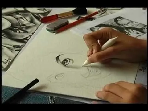 Tecnica Carboncillo Dibujo de Rostros - YouTube Tecnica Carboncillo Dibujo de Rostros - YouTube