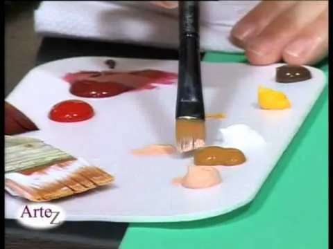 Técnica de pintura con acrílico sobre tela - YouTube